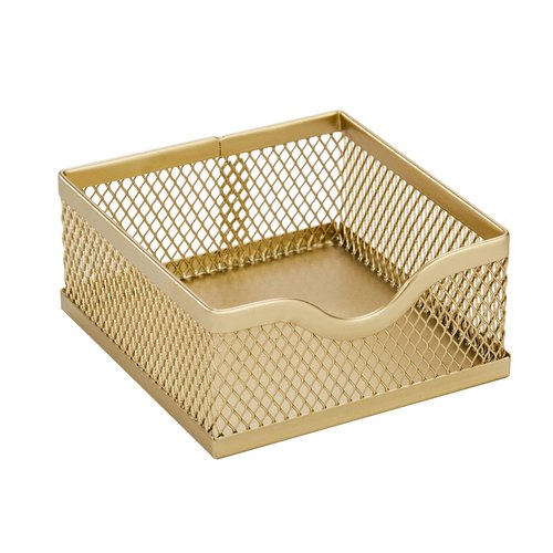 Annova Mesh Desk Organizer Office with 7 Compartments + Drawer/Desk Tidy Candy/Pen Holder/Multifunctional Organizer (Gold)