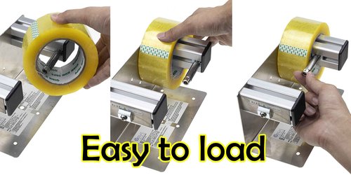 LDS Industry 2''/3'' Desktop Table Top/Wall Mounted Tape and Label Dispenser, Large Desktop Tape Dispenser, Stainless Steel Frame with Sucktion Cup Sucker TTD-01