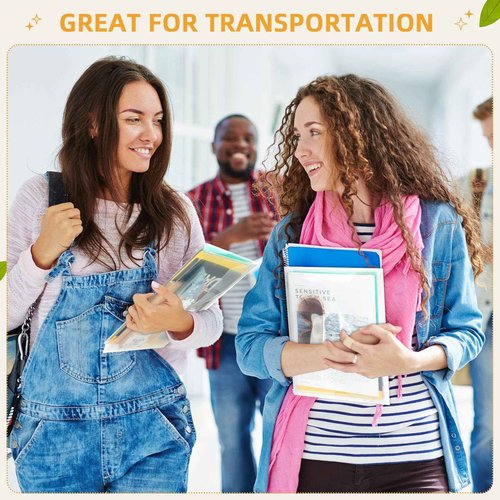 Tatuo 50 Pcs A4 Plastic Envelopes with String Closure 1.2'' Expansion Plastic Letter Size Envelopes Folders for Documents Clear Document Holder Paper Organizer for Office School Supplies (White)