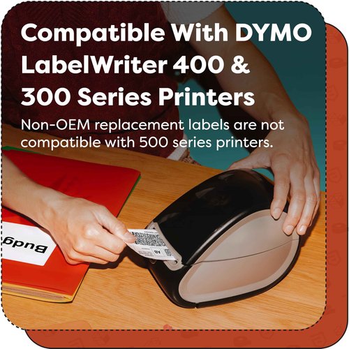 Aegis Adhesives - Compatible Direct Thermal Labels Replacement for DYMO 1744907 (4" X 6") Shipping - Use with Labelwriter 4XL Desktop Printers 4” Wide (8 Rolls)
