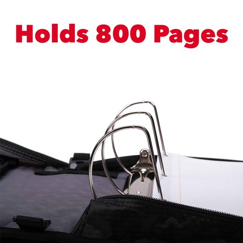 Case-it D-186 King Sized Zip Tab Binder 4" D-Rings 5 Subject & Might Zip Tab Binder D-146 3" O-Ring Midnight Blue