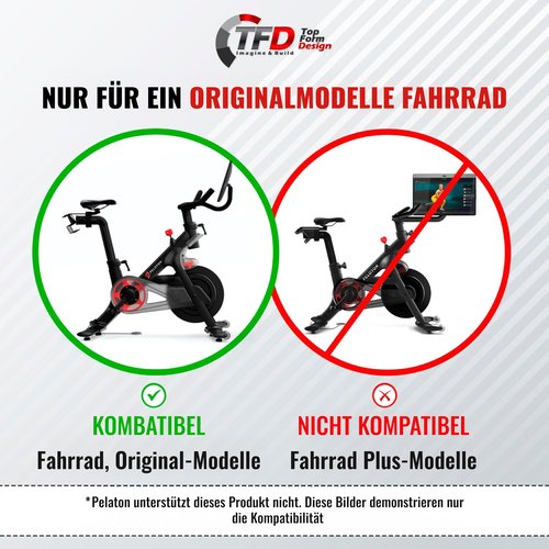TFD The TrayV2 | Improved V2 Tray for Peloton Bike (orginals) - Work & Ride with Your Phone, Laptop, Book or Tablet (Black) (Tray V2, Acrylic Clear)