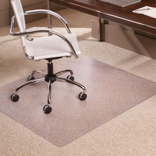 ES Robbins Extra High Pile Carpet Chair Mat, Rectangle 36"x48", Beveled Edge