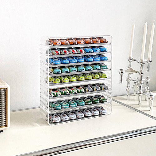 Yesesion Clear Cord Storage Box with Wire Ties, Plastic Cable Organizer for Drawer, Large Desk Accessories Case Container for Phone Charger, Battery, Art Crafts, Home Office Supplies, 2 Pack
