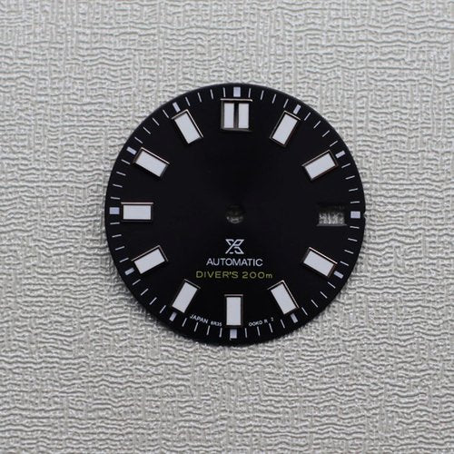 Skiennix 28.5MM Mechanical Dial - Strong Green Luminous Face for NH35/NH36/4R/6R Watch Repair Parts