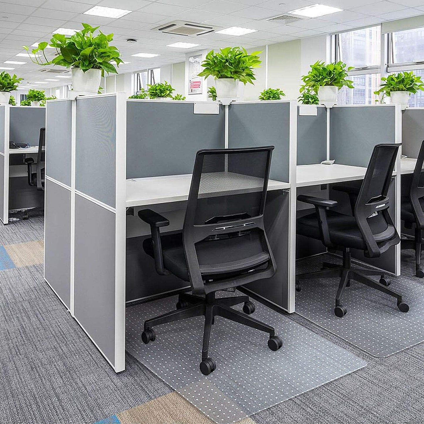 Azadx Clear Office Chair Mat - Durable Carpet Protector for Easy Rolling | 36 x 48 Inch Rectangle