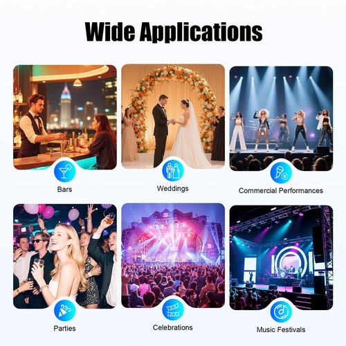 2Head CO2 Fog Machine, 150W Digital CO2 Jet Machine w/6m Hose, Adjustable Angle Cryo Jet CO2 Club Cannon for DJ Concerts, Parties, Birthday, Wedding