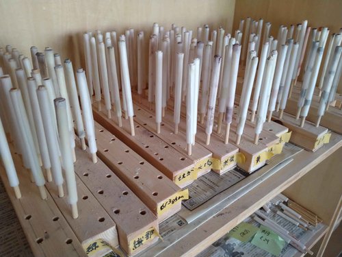Kiyoteru Made in Japan Craft Pottery Ball-point pen to turn Sakura tree pattern of the White CLK_CTP_201