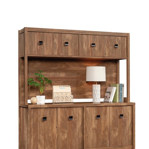 Sauder Cannery Bridge Commercial Office Hutch, in Sindoori Mango Finish