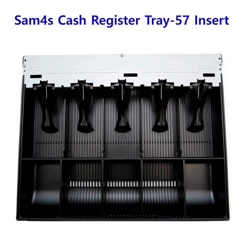 SAM4S Cash Drawer Insert Money Tray 57, 5 Bills and 5 Coins, Compatible with Sam4s ER-5200, ER-5240, ER-5215, ER-380, ER-350, ER-520, ER-530, ER-650, ER-900 Series, SPS-300 Series