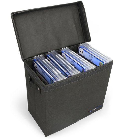 CASEMATIX Graded Comic Book Storage Case Fits up to 28 CGC Graded Comics, Lightweight Comic Book Bin with Three Removable Comic Book Box Partitions