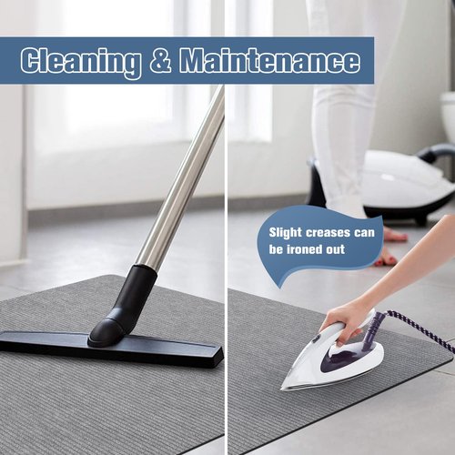 Corduroy Office Chair Mat for Hardwood Floor, 55"x35" Desk Chair Rug for Rolling Chair, Large Anti-Slip Backing Low-Pile Rug Floor Mat for Office/Home Light Grey