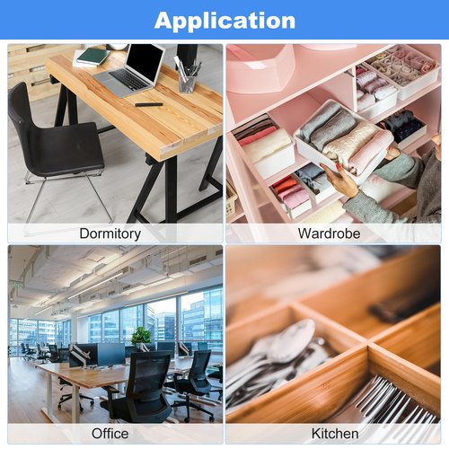 uxcell Under Desk Drawer, 2Pcs - Plastic Self-Adhesive Under Desk Storage Organizer, Slide Out Stationery Storage for Office Home (Black, 245x245 MM)