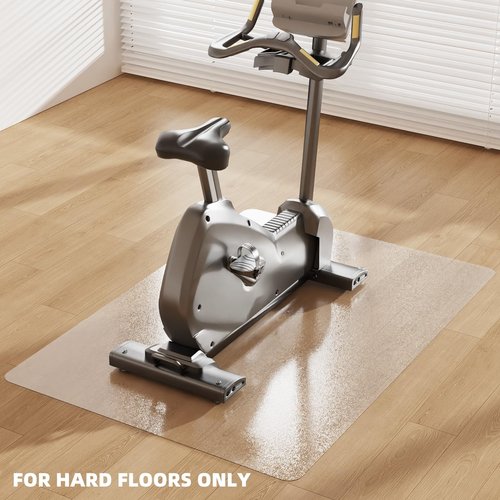 SALLOUS Vinyl Floor Mat for Home, 4'X5' Non-Slip Waterproof Area Rug for Living Room, 0.08'' Thickened Anti-Scratch Floor Protector Plastic Mat for Dining Room Table, Chair Mat for Hard Floors (Clear)