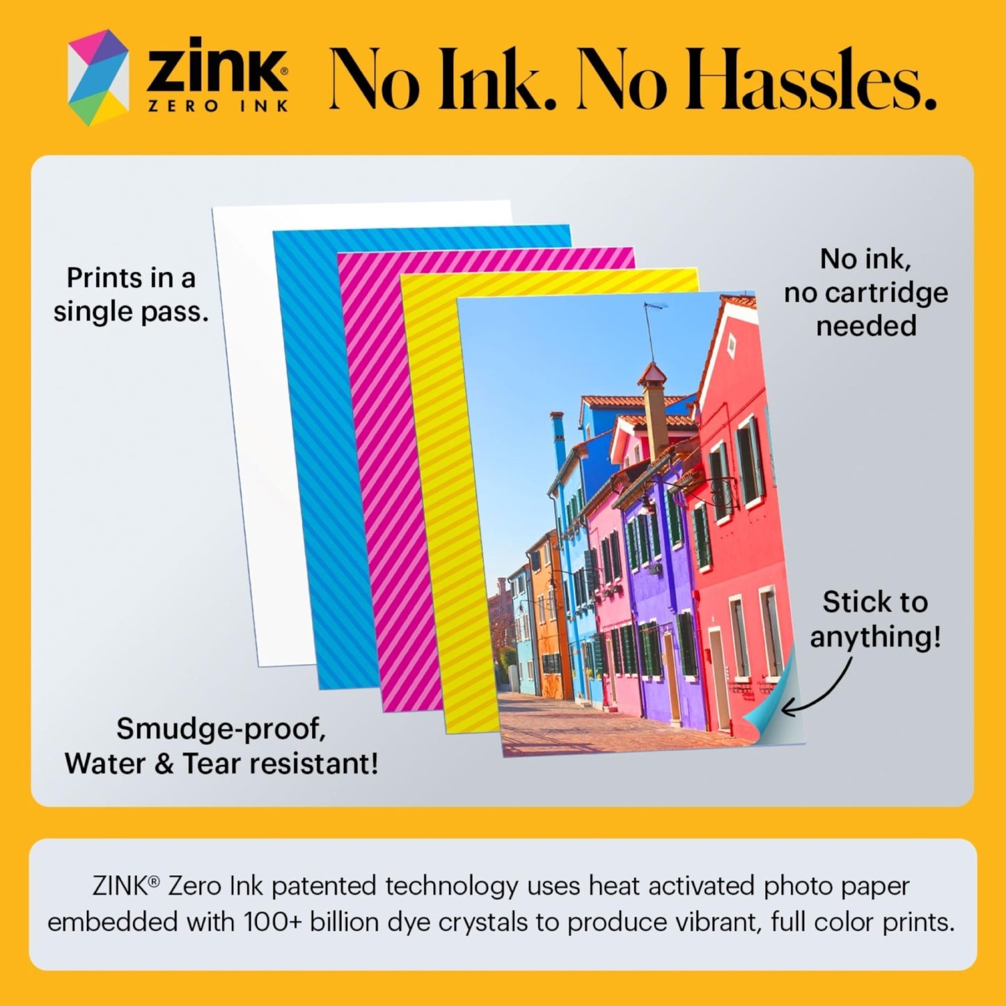Kodak Printomatic Full-Color Instant Print Camera Starter Bundle + Carrying Case + Zink 20pk Photo Paper - Colorful Photos On 2x3 Sticky-Back Paper - Fun Gift for Birthday Christmas Holiday - Blue