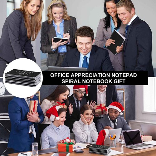 Yeaqee Thank You Gifts Bulk Employee Appreciation Gifts Inspirational Spiral Notebook/Journal for Medical Assistant Vet Tech Women Men Office School Coworker Teacher Volunteer Present(Classic,50 Pcs)