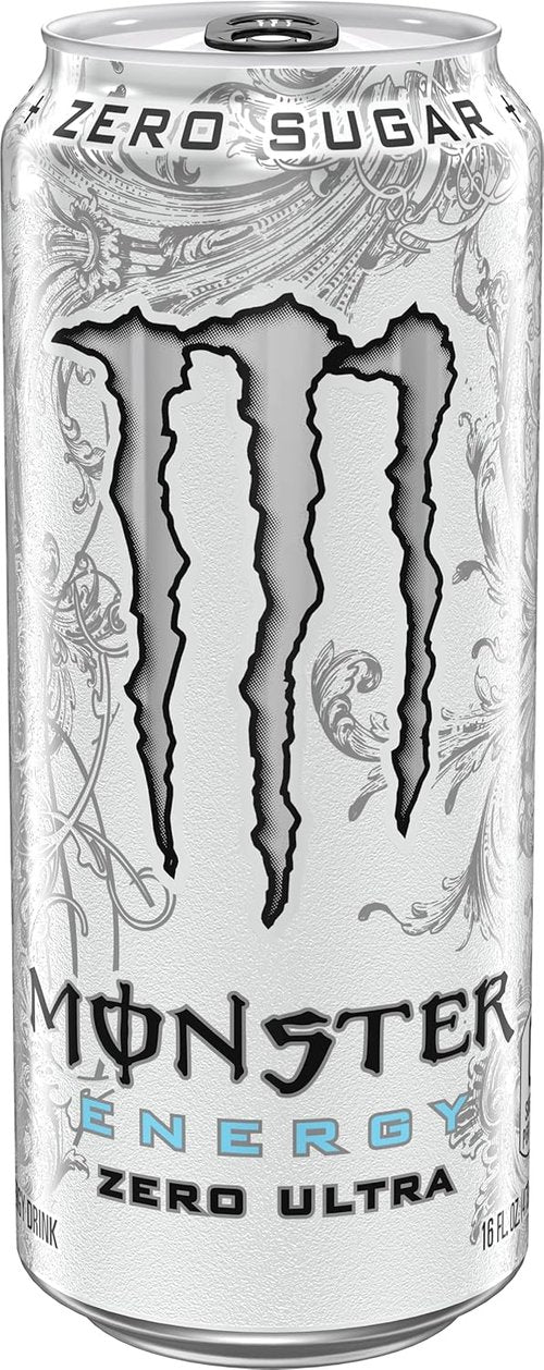 Monster Energy Zero Ultra - Sugar-Free Energy Drink, 16 Ounce | 15-Pack for Refreshing Boost