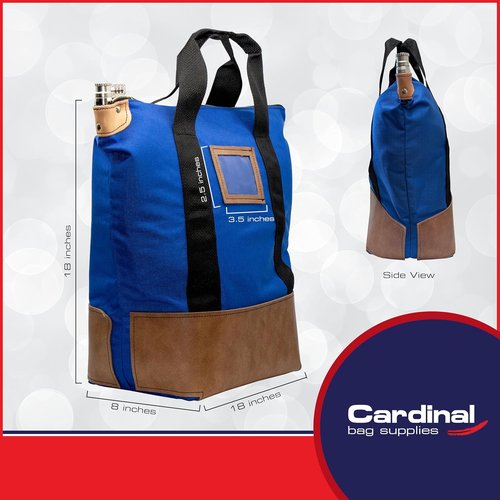 Locking Heavy Duty Security Courier Bag - 18 x 18 x 8 Inch | Durable and Reliable Protection