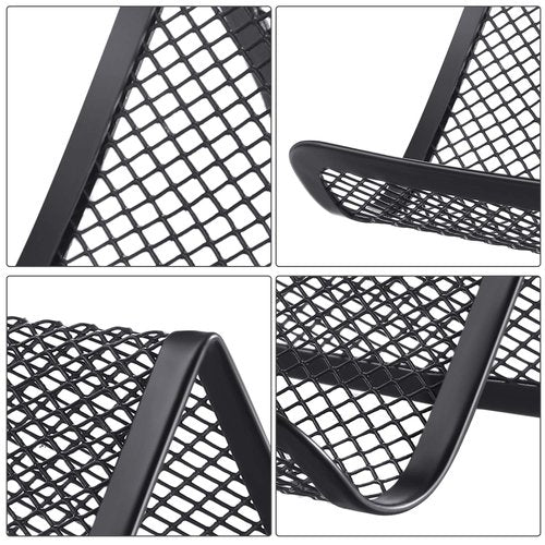 30 Pieces Mesh Business Card Holder Desk Metal Black Business Card Holder Desktop Name Card Organizer Capacity 50 Cards for Office Name Card