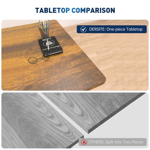 Whole Piece 1-Inch Thick Standing Desk with Side Storage Bag, Cable Management Tray, Monitor Stand Riser, Electric Adjustable Height Rising Table, Ergonomic Office Computer Desks 47.2x23.6 Inch