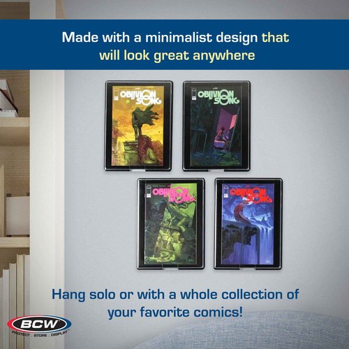 BCW Comic Book Showcase Frame | Current/Modern Age Comic Book Display Frame | Comic Book Showcase Display Case | Comic Book Holder Picture Frame | Comic Book Frames for Wall (Silver Age, 5 Pack)