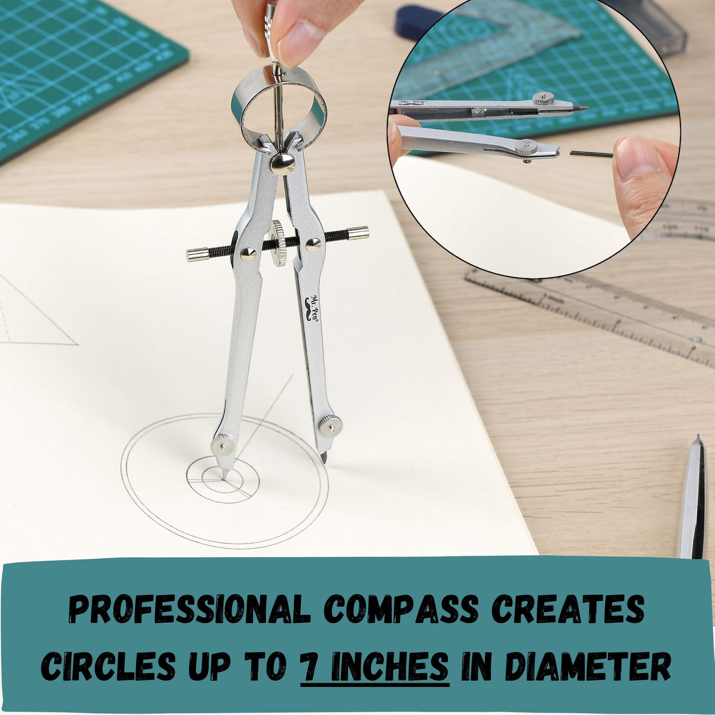 Mr. Pen- Protractor and Compass Set, Compass Protractor Set, Protractor