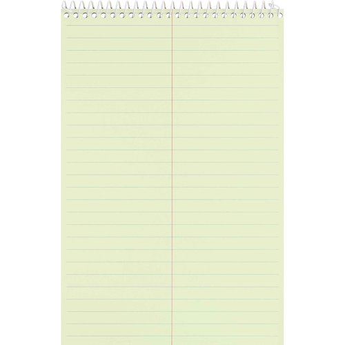 Business Source Wire bound Steno Notebook, 70 Sheets, green (26741PK)