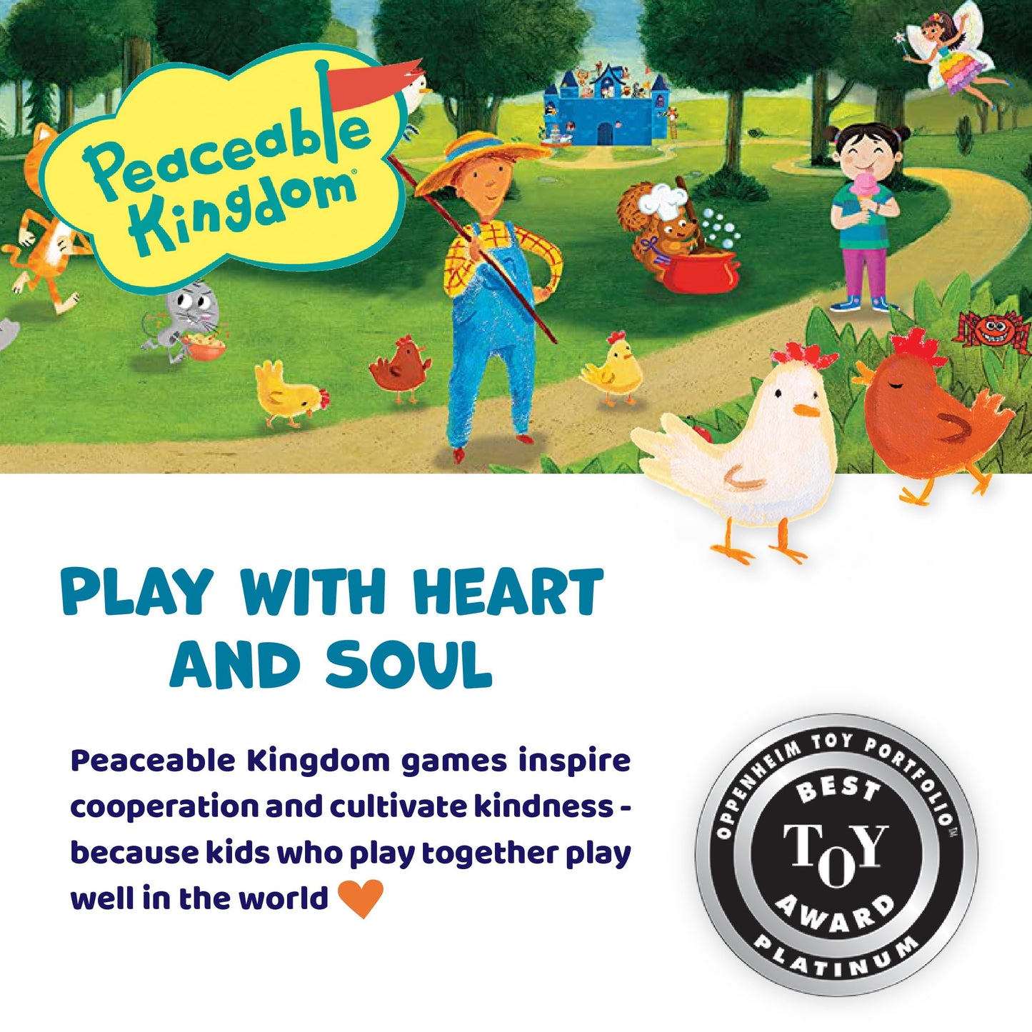 Peaceable Kingdom Count Your Chickens Award Winning Cooperative Counting Game for Kids