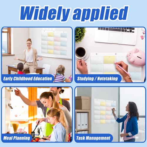 Jecery 2 Pcs 3 x 5 Inch Index Card Holder Sleeve Hanging Wall Mount Business Note Card Holder Plastic Index Organizer for Display Classroom School Office Library, 5 Rows 4 Cols 20 Slots