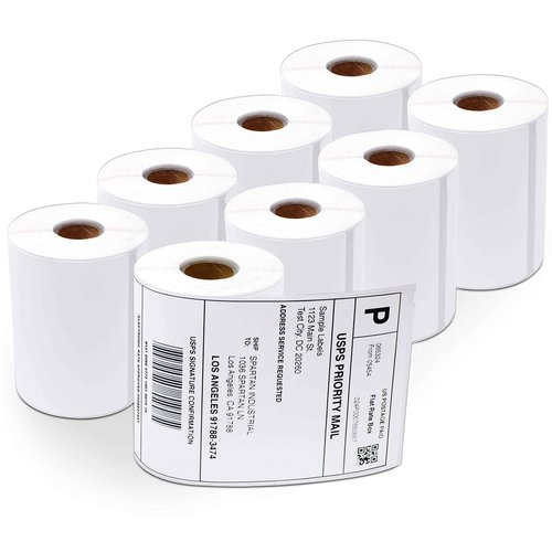 Aegis Adhesives - Compatible Direct Thermal Labels Replacement for DYMO 1744907 (4" X 6") Shipping - Use with Labelwriter 4XL Desktop Printers 4” Wide (8 Rolls)