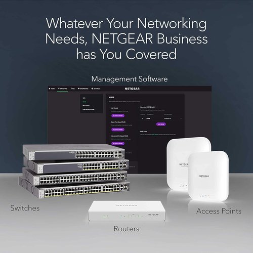 NETGEAR 24-Port Gigabit Ethernet Switch | Unmanaged Essentials for Desktop, Wall, or Rackmount - Silent Operation