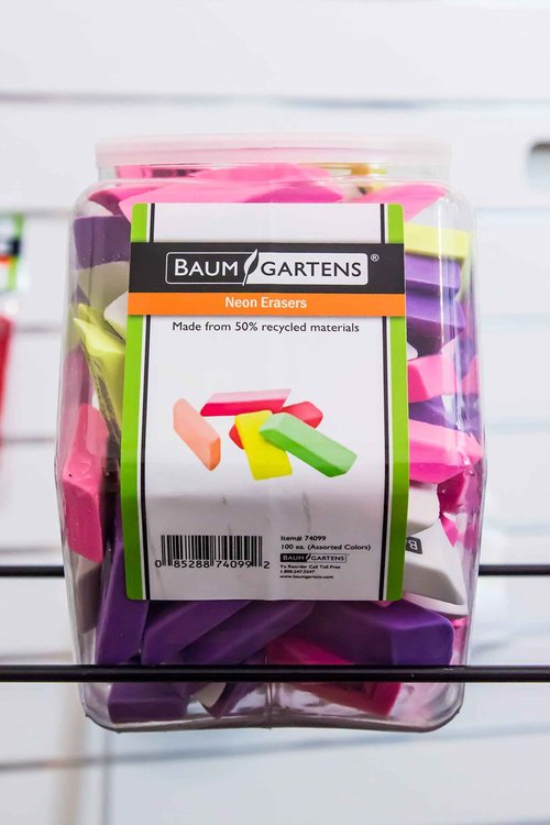 ERASERS NEON Pack of 100