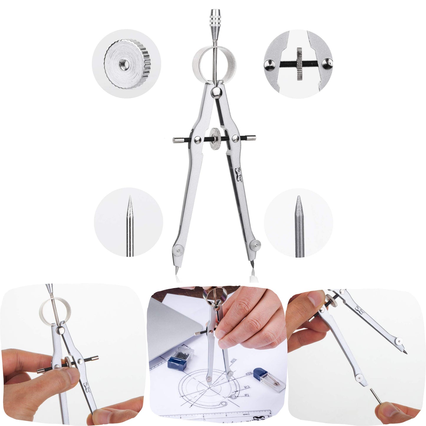 Mr. Pen- Protractor and Compass Set, Compass Protractor Set, Protractor