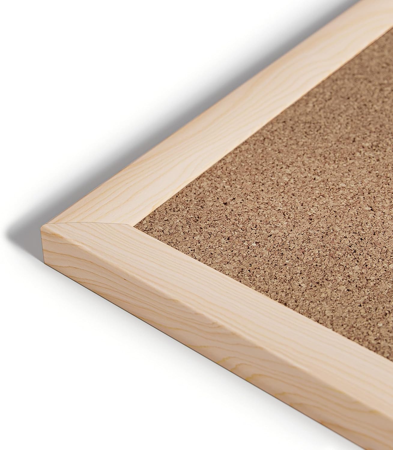 U Brands Cork Bulletin Board - 36" x 24" Inches | Light Birch Wood Frame for Stylish Organization