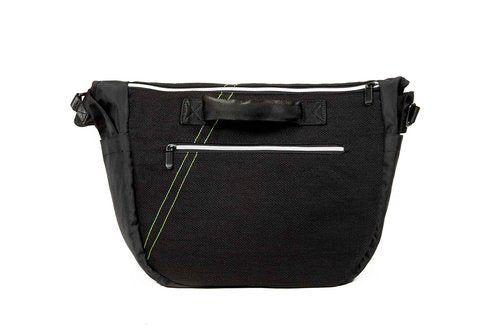 DIME BAGS Messenger Bag, Laptop Carrying Case with Padded Interior, Crossbody Shoulder Bag for Computer with Durable Hempster Exterior, 11 Compartments for Organized Storage (Black)