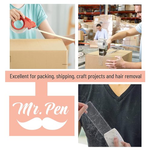 Mr. Pen Packing Tape - Heavy Duty Clear Tape, 2 Inch Wide, 60 Yards, 4 Pack for Shipping & Moving