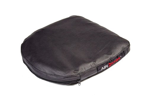 Airhawk Ergonomic Office/Chair Seat Cushions with Leather Cover for Desk, Stadium Seats, Construction, Airlines, Car & Truck Driver Use, Pressure Relief, Posture Support