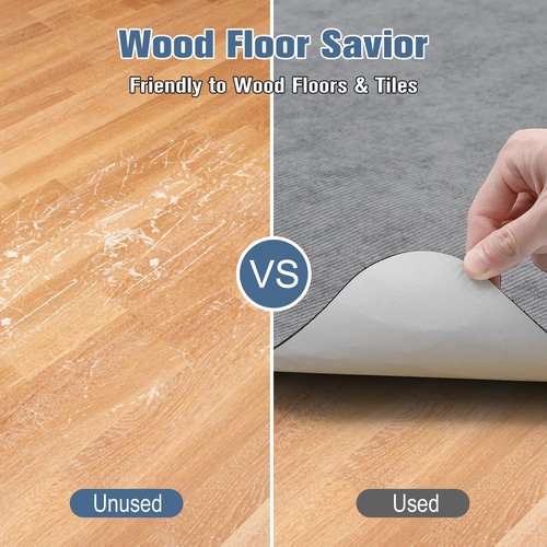 Corduroy Office Chair Mat for Hardwood Floor, 55"x35" Desk Chair Rug for Rolling Chair, Large Anti-Slip Backing Low-Pile Rug Floor Mat for Office/Home Light Grey