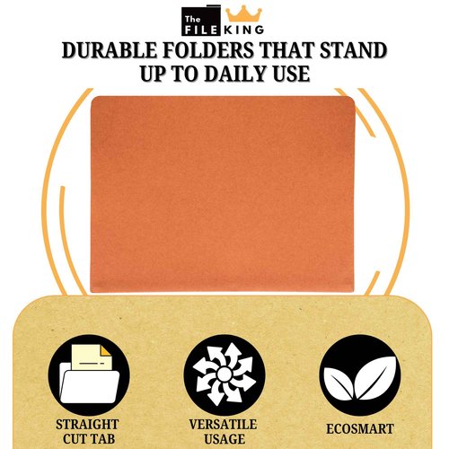 The File King Expanding Accordion File Folder - Legal Size | Box of 10 Redropes | 3.5” Expansion | Store and Organize Papers | Keep Records in One Place | Save Time Searching