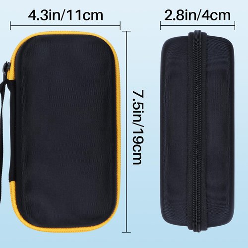 Lebakort Hard Case Compatible with KODAK Mini 2 ERA 4PASS Portable Photo Printer/KODAK Mini Shot 2 ERA 4PASS 2-in-1 Instant Camera and Photo Printer (Black + Yellow Case)