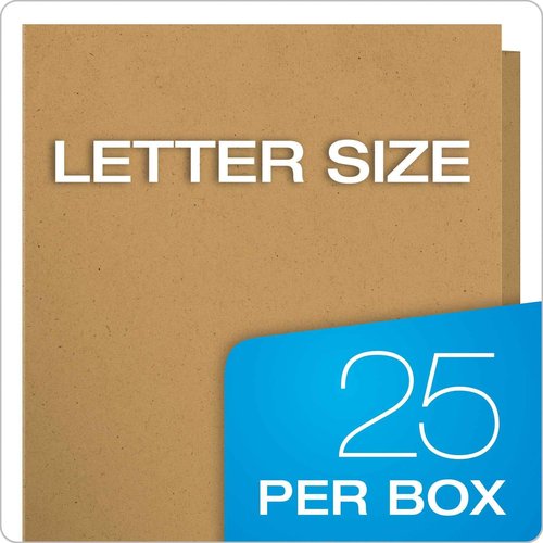 EarthWise by Oxford Two-Pocket Folders, Natural, Letter Size, 25 per Box, (78542)
