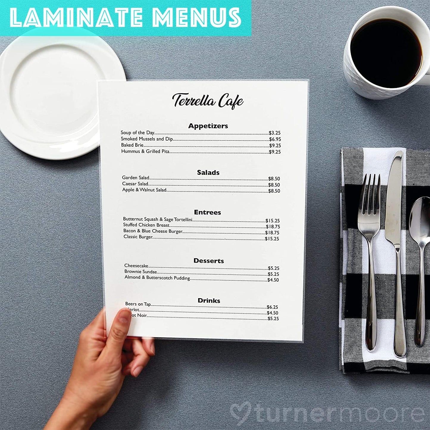 Turner Moore Edition Matte Clear Sticker Laminate Roll - Waterproof Self-Adhesive, 12" x 15FT for Cricut & Stencils