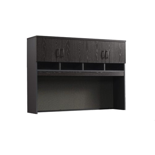 Sauder Via Credenza Hutch, in Bourbon Oak Finish