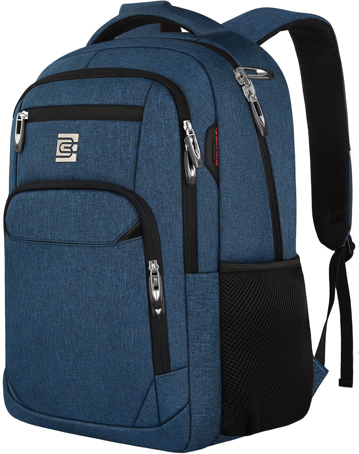 Volher 17 Inch Laptop Backpack, Business Anti Theft Slim Durable Laptops Backpack, Water Resistant College Computer Bag Gifts for Men & Women Fits 15.6 Inch Notebook-Blue