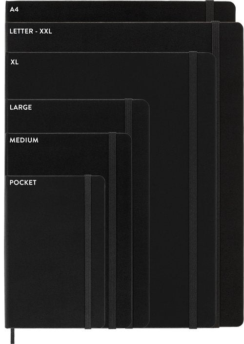 Moleskine Classic Notebook, Hard Cover, XL (7.5" x 9.5") Ruled/Lined, Black, 192 Pages