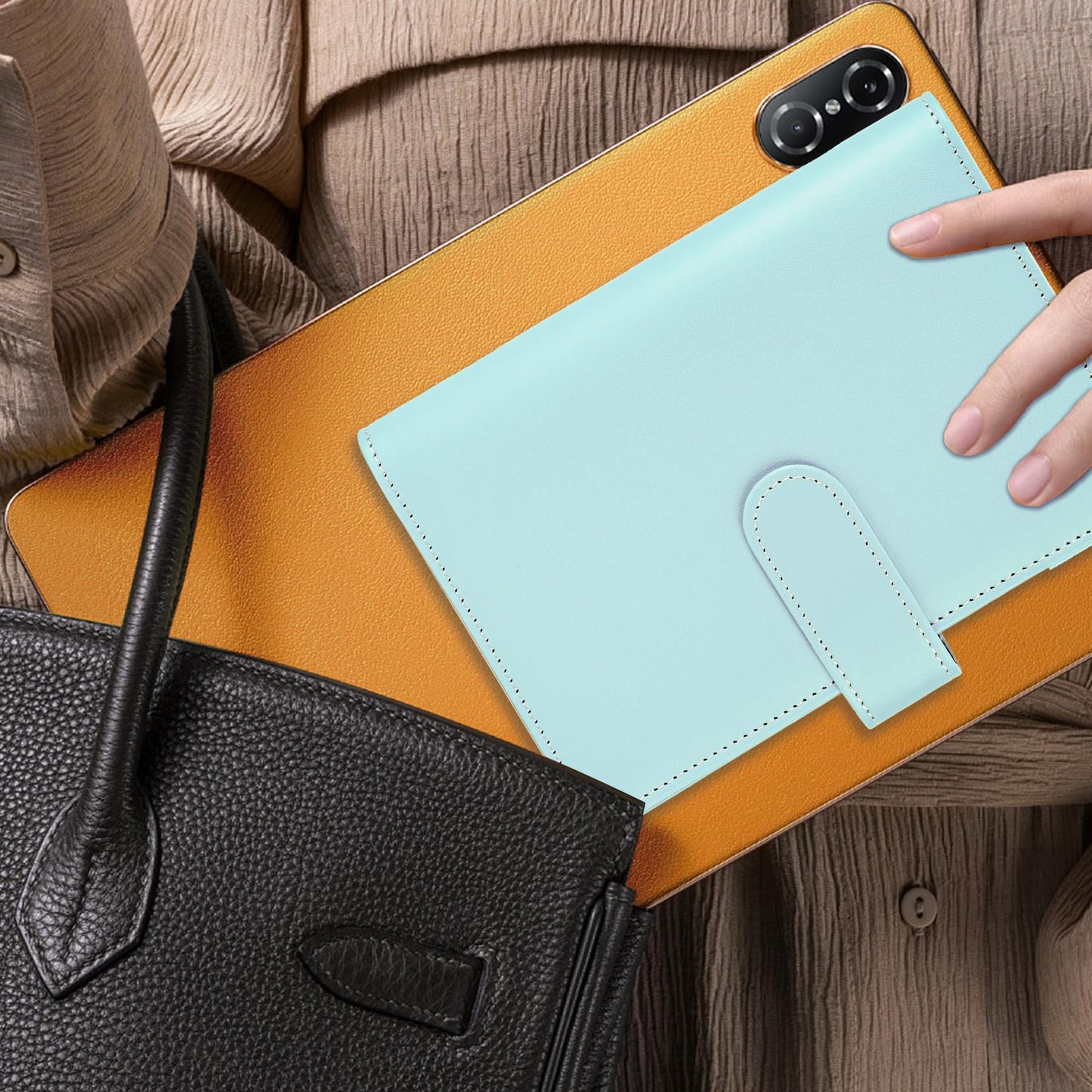 NICOOTH Budget Binder A6 Money Saving Binder with Zipper Cash Envelopes