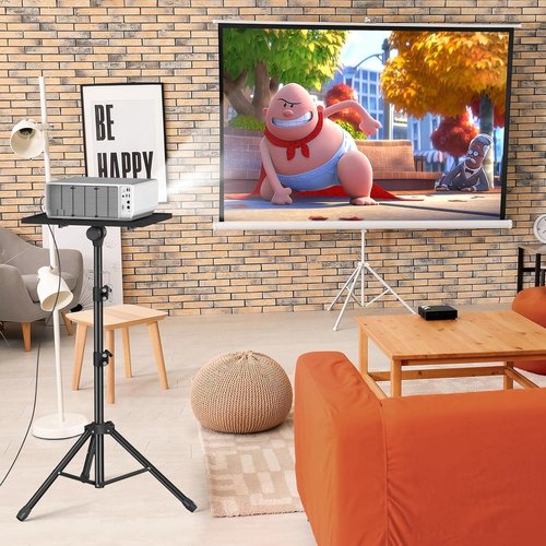 Facilife Projector Stand Tripod - Adjustable Height 22 to 47 Inches for Outdoor Movies | Versatile Laptop Use