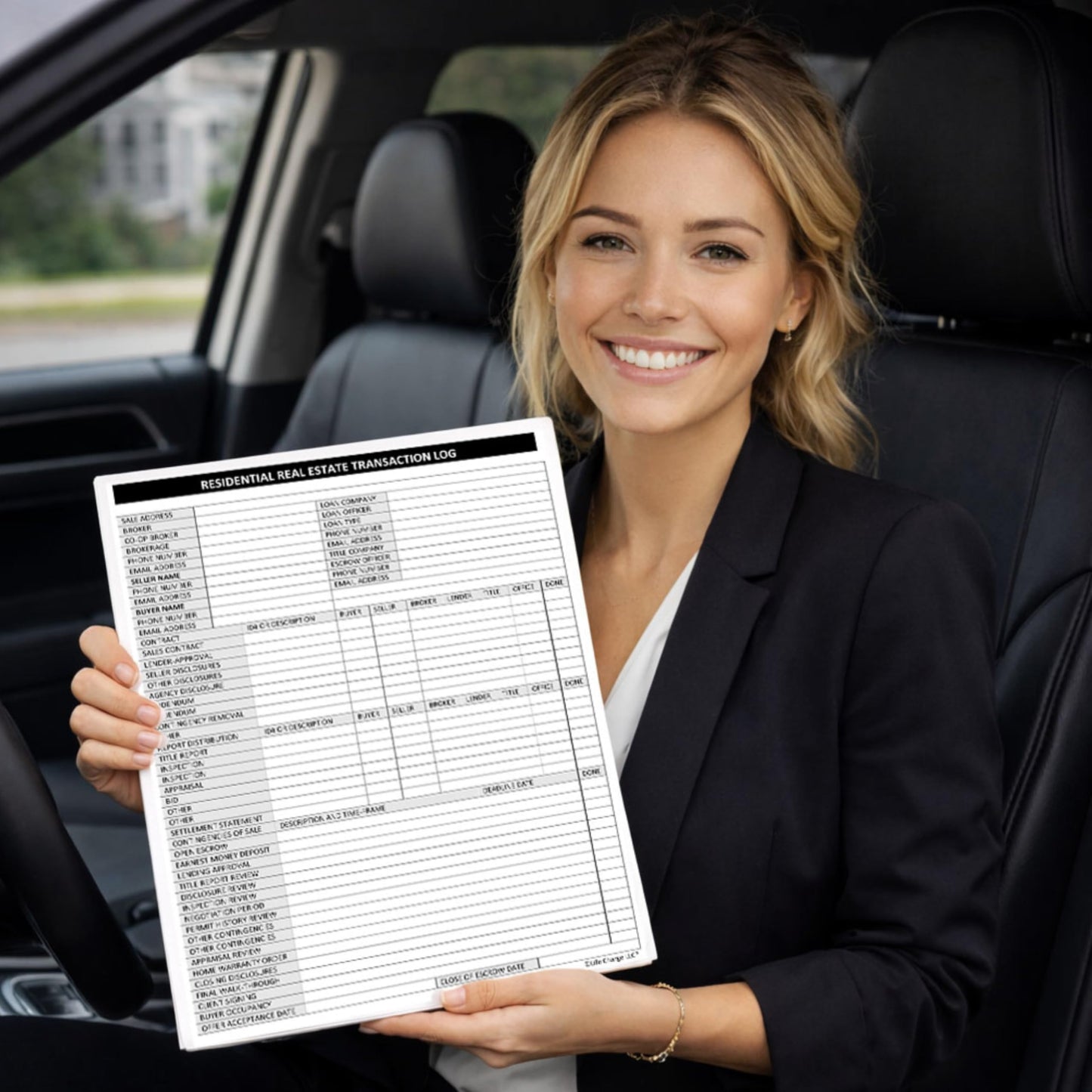 Real Estate Transaction Log Book for Realtors, Closing Checklist & Deal Tracker with Deadlines & Document Tracking – Life Charge