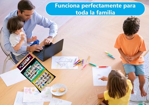 Visual Communication Book,162 ASD Photo Picture Cards: Autism Language Vocabulary, Speech Articulation Therapy, ADHD & Aprexia Learning (Spanish Laminate Real Photo Book, Small)