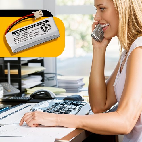 Cerepros 2-Pack BT162342/BT262342 2.4V 300mAh Battery Packs for VTech Cordless Phone